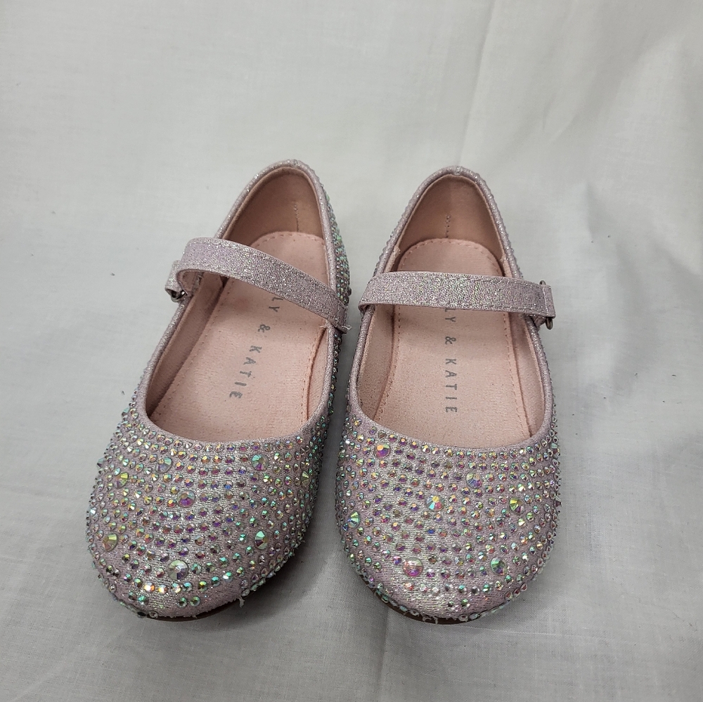 Girls' Pink Glitter Mary Jane Shoes